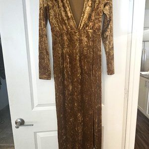Gold Forever 21 Dress